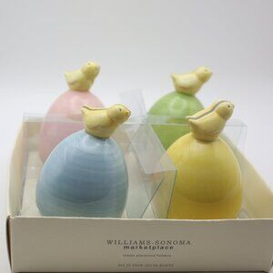 New In Box Williams-Sonoma Easter Eggs with Chicks Place Card Holders - RARE